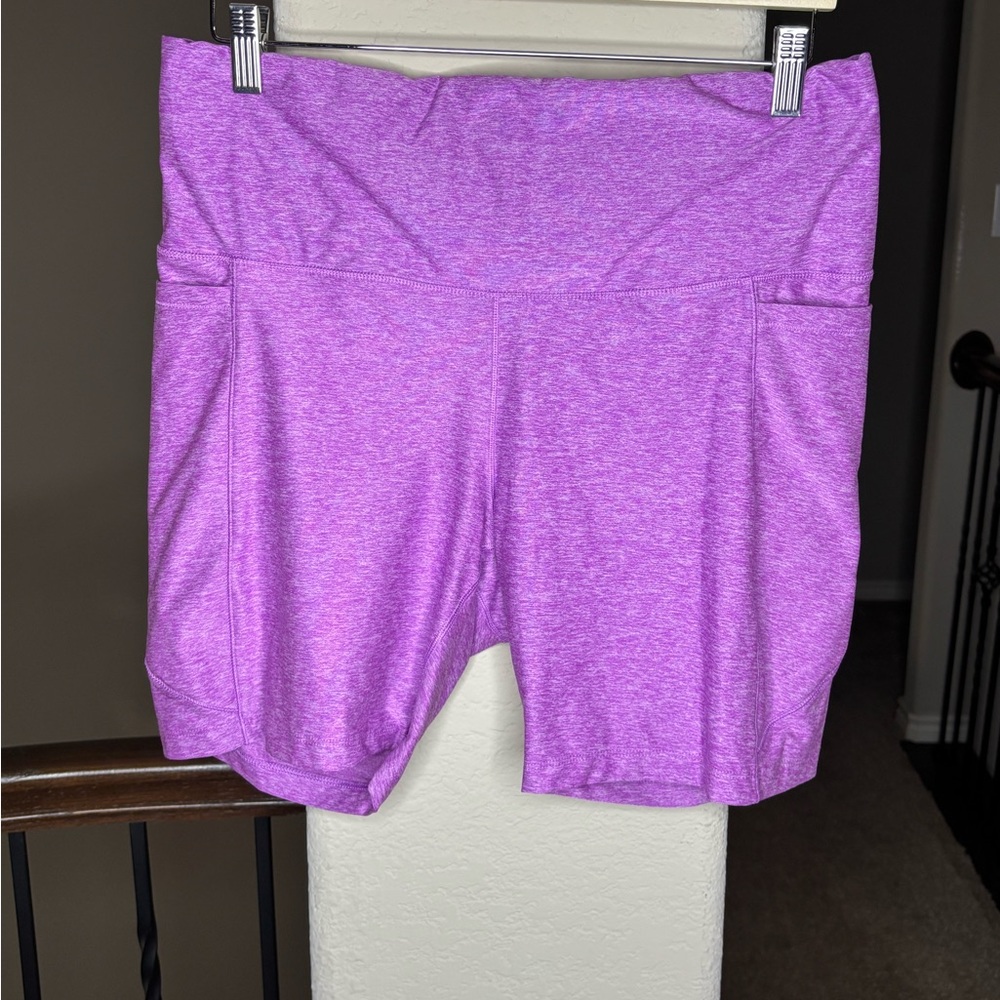 Calia Purple Athletic Shorts Size XL Workout Sporty Spring Colorful Gym